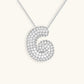 Bubble Initial Crystals Necklace