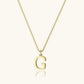 Vintage Letter Initial Gold Necklace