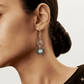 Classic Silver Earrings with Natural Vintage Design