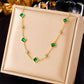 Royal Emerald Pendant Necklace