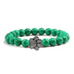 Beaded Paw Bracelet Natural Stone Design