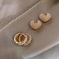 Pearl of Love Gold Earrings