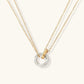 Dazzling Necklace With Ring Accent
