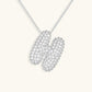 Bubble Initial Crystals Necklace
