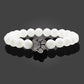 Beaded Paw Bracelet Natural Stone Design