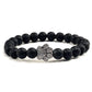 Beaded Paw Bracelet Natural Stone Design