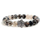 Beaded Paw Bracelet Natural Stone Design