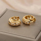 Timeless Cubic Zirconia Hoop Earrings