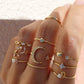 Minimal Boho Ten Rings Set