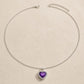 Heart Shape Halo Pendant Necklace