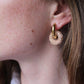 Crystal Circle Drop Earrings