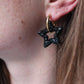 Toned Crystal Star Earrings