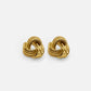 Timeless Gold Knot Hoop Earring