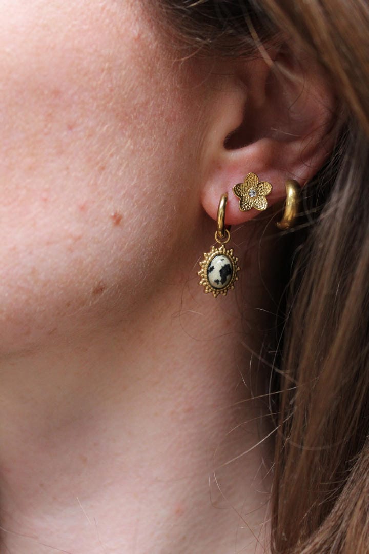 Jolie Earrings Natural Stone