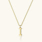 Vintage Letter Initial Gold Necklace