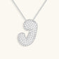 Bubble Initial Crystals Necklace