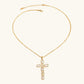 Radiant Gold Cross Necklace