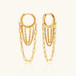 Gleaming Chain Hoop Earrings