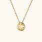 Radiant Gemstone Gold Chain