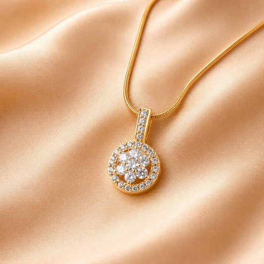 Graceful Floral Pendant Necklace