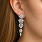 White Zirconia Flower Earrings