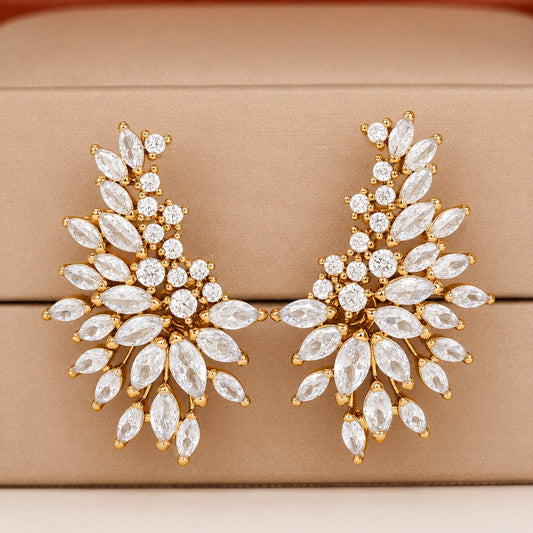 Elegant Zirconia Stud Earrings