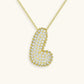 Bubble Initial Crystals Necklace