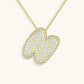 Bubble Initial Crystals Necklace