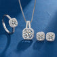 Exclusive White Gold Aria Square Radiant Set