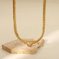 Elegant Hollow Heart Gold Choker