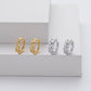 Zirconia Leaf Shaped Earrings