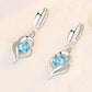 Eclipse Heart Drop Earrings