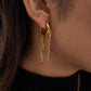 Gleaming Chain Hoop Earrings