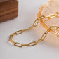 Timeless Gold Paperclip Chain Necklace