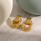 Lustrous Layered Hoop Earrings
