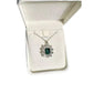 Vintage Emerald Crystal Necklace