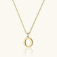 Vintage Letter Initial Gold Necklace