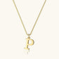 Vintage Letter Initial Gold Necklace