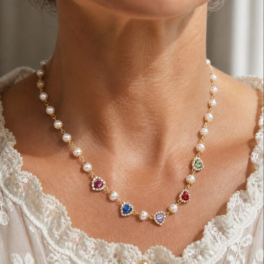 Pearl Graceful Statement Necklace
