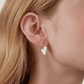 Pure White Heart Earrings