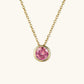 Radiant Gemstone Gold Chain