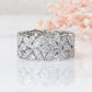 Regal Hollow Flower Wide Ring
