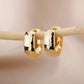 Timeless Sculpted Gold Hoop Earrings