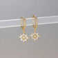 Classic Crystal Snowflake Drop Earrings