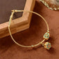 Antique Gold Turquoise Lotus Bracelet
