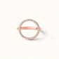 Round Cubic Circle Zirconia Ring