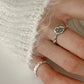 Irregular Liquid Lava Jade Ring