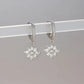 Classic Crystal Snowflake Drop Earrings