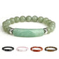 Gemstone Bar Beaded Stretch Bracelet