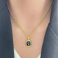 Golden Chain with Black and White Stones